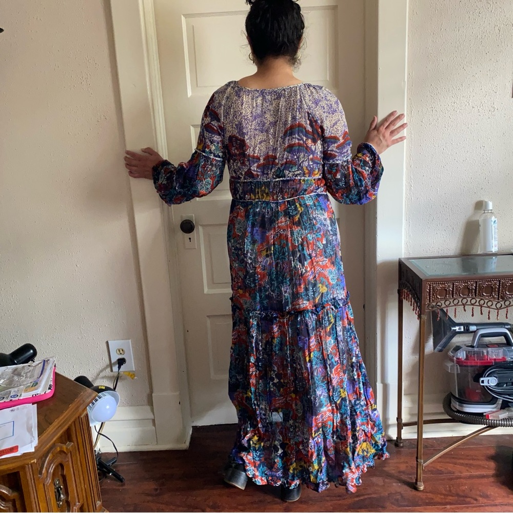 Gorgeous multi-color dress by Maeve Anthropologie - Picture 7 of 8
